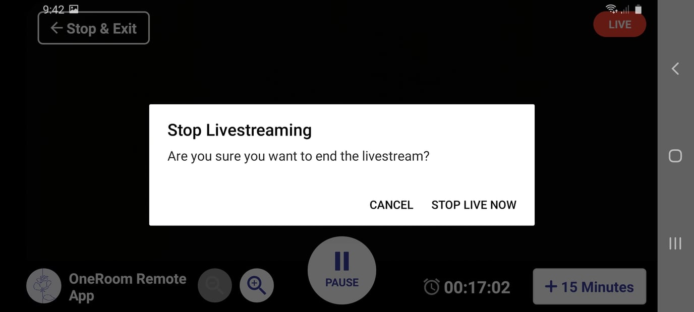 How to start a remote stream